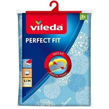 Vileda Perfect Fit Cubierta superior para tabla de planchado Algodón Azul - Funda para tabla de planchar