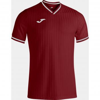 Joma Toletum III Burgundy Short Sleeve Soccer T-Shirt for Men