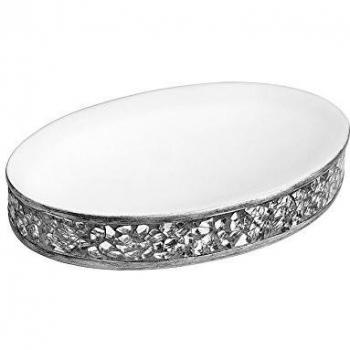 BATHSTAGE B-SHINY - Jabonera, 2,5 x 14,5 x 10 cm, color gris
