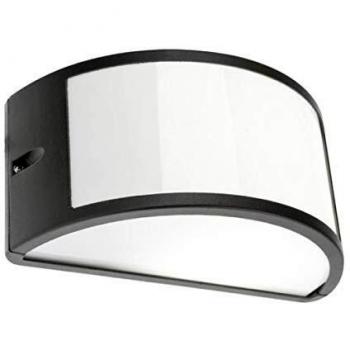 PAPILLON - Plafón Aplique IP44 1/2 Luna Abierto Negro - AFT 19080300