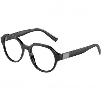 Dolce & Gabbana DG3367F Asian Fit 2820 Gafas Recetadas para Hombre Negras