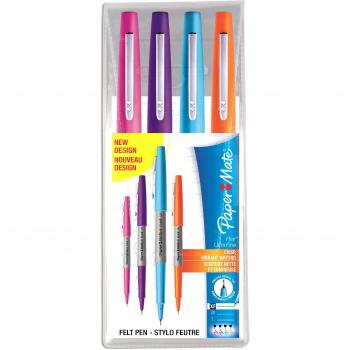 Paper Mate Flair - Juego de rotuladores de punta sintética extrafina