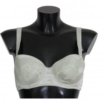 Dolce & Gabbana Green Balconcino Bra Floral Lace Underwear - IT2 | S