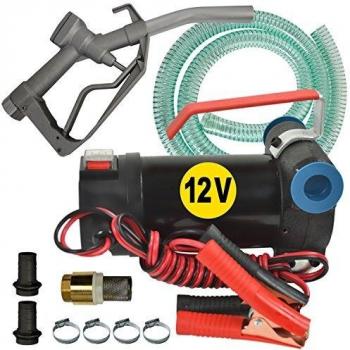 BOMBA DIÉSEL - BOMBA DE COMBUSTIBLE - BOMBA TRASVASE GASÓLEODiésel Star 160-4-12V BOMBA GASOIL 12V / 230V con pistola de aluminio, manguera succión/presión de 6m y accesorios de alta calidad