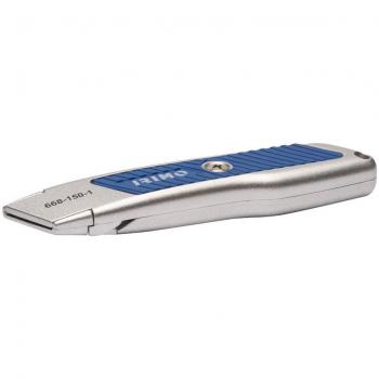 Cúter de seguridad autoretráctil con cuchilla trapezoidal 668-150-1 Irimo
