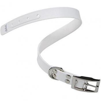 Collar Ergoflex Blanco para Perro 30g, 24mm de ancho y 53cm de largo