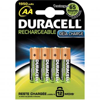 Duracell HR06 - Pilas AA (NiMh, 1.2 V, 1950 mAh, 4 unidades)