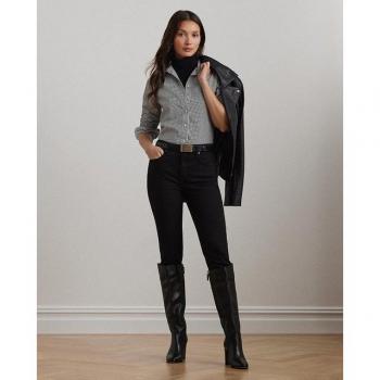 Pantalones Pitillo de Algodón de Tiro Alto para Mujer - 5 Bolsillos - Lauren Ralph Lauren