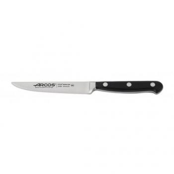Cuchillo Chuletero Arcos Ópera - Hoja Delgada 120 mm Acero Inoxidable NITRUM - Mango Polioximetileno (POM) Negro