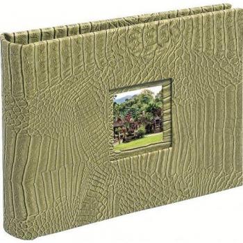 Exacompta Kenya - Álbum foto encuadernado, 16 x 20 cm, color verde papyrus