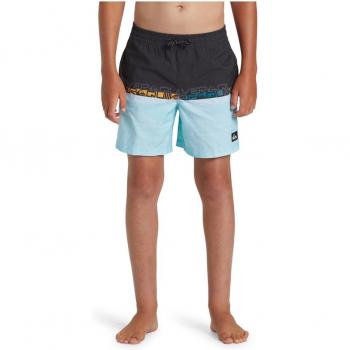 Bañador Quiksilver Everyday Wordblock negro azul niño 16 Short de natación de niños