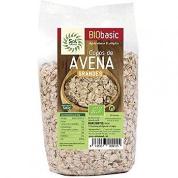 SOLNATURAL Copos DE Avena Gruesos Bio 500 g, Estándar, Único