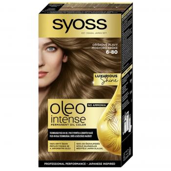 Syoss Oleo Intense Permanent Hair Dye with Oil, Shade 6-80 Hazelnut Blond, 1 pc
