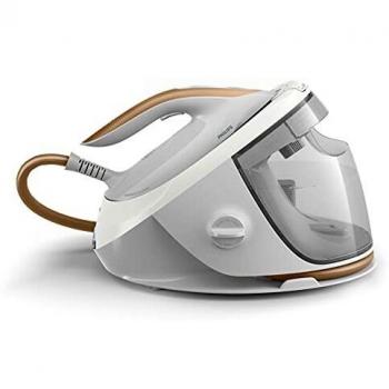 Philips 7000 series PSG7040/10 - Estación de planchado al vapor con suela SteamGlide Elite, 2100 W, capacidad de 1.8 L - Color oro y blanco