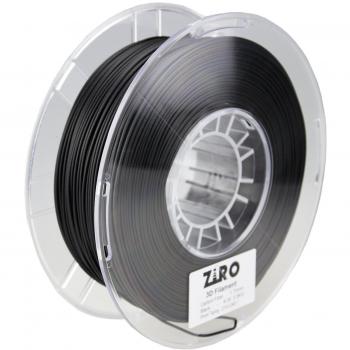 Filamento PLA de fibra de carbono ZIRO 1,75 mm, filamento de impresora 3D PLA de fibra de carbono 1,75 mm bobina de 0,8kg - Negro