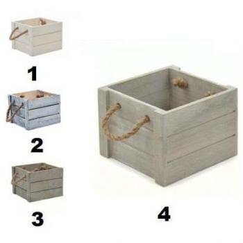 Caja de madera cuadrada 15 x 16 x 12 cm - Modelo 2