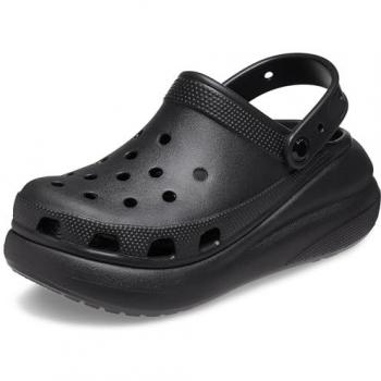 Crocs Women's Classic Crush Black Clog Sandals Size UK 8