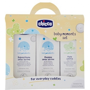 Kit de Cuidado para Bebé Chicco: Espuma, Champú y Pasta Dental