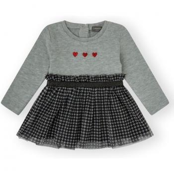 Vestido de bebé niña en gris con tul - Canada House