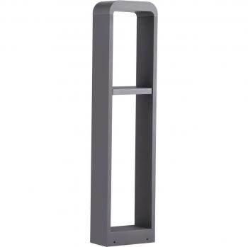 Bolardo luminoso LED Lindby Darko de aluminio 100 cm, moderno, gris, 1 llama, ideal para iluminación de senderos y exteriores