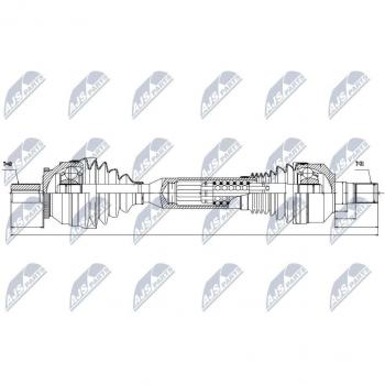 Árbol de transmisión NTY NPW-VV-063 con características de alta resistencia y durabilidad