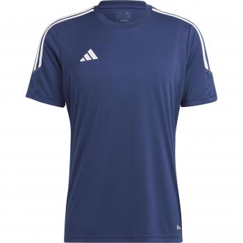 Camiseta de fútbol adidas Tiro 23 Club azul hombre, manga corta, color azul intenso con detalles en blanco, talla XS