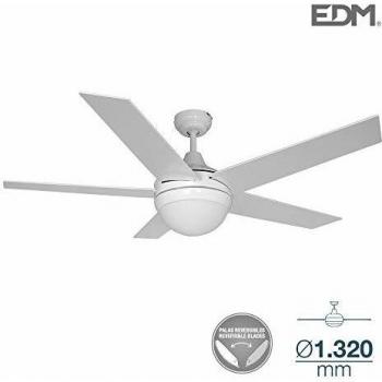 EDM 33988 Ventilador de Techo Modelo Adriatico 60W, Blanco, 132 cm
