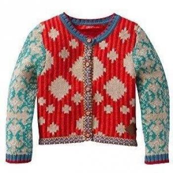 Oilily Katie cardigan-Jersey de punto Niñas,  
 rojo 12 meses