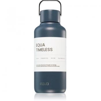 Equa Timeless Stainless Steel Water Bottle Small Navy 600 ml