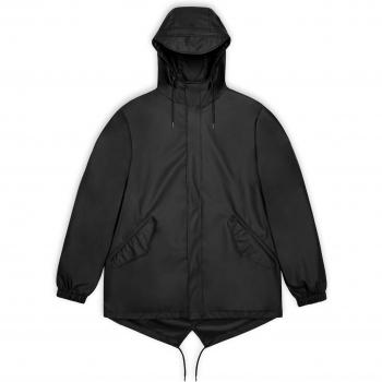 Rains Fishtail Jacket - Black - Unisex - Size S