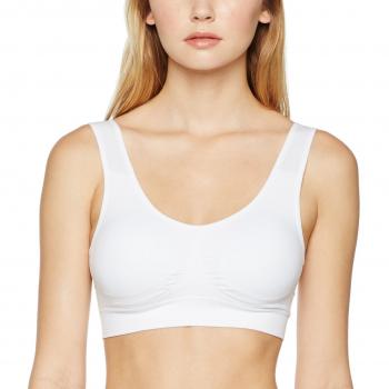 Only Play Mujer onpmira Seamless – Sujetador deportivo Sports Bra Opus, mujer, Sport-bh Onpmira Seamless Sports Bra Opus, blanco, small
