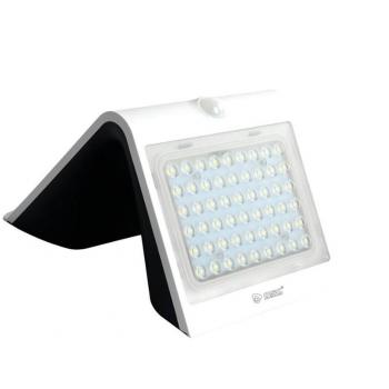 Aplique LED Solar con Sensor de Movimiento y Crepuscular 3,2W 3000K Blanco GSC 200205020 - Ahorro Energético
