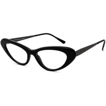 Italia Independent II 5531 009.000 Women’s Eyeglasses Black Size 49 - Frame Only - Blue Light Block Available