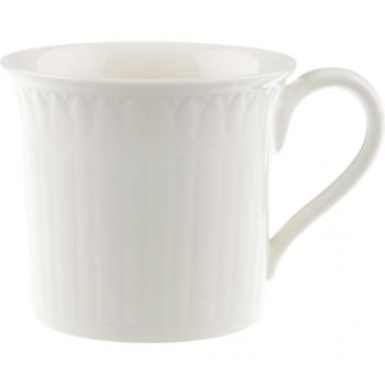 Villeroy & Boch Cellini Teacup and Saucer Set, Fine Porcelain, 250 ml Capacity, Dishwasher Safe, Microwave Safe, Elegant Design with Gold Accents