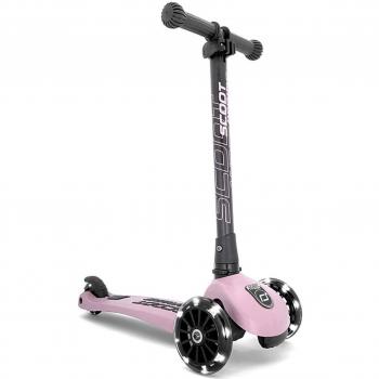 Scoot & Ride Highwaykick 3 LED Niños Patinete Clásico - Rosa