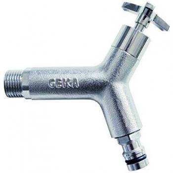 Grifo de salida GEKA 1/2 MS niquelado con conector