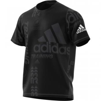 adidas Daily Press tee Camiseta, Hombre, Negro/HTHR, XL