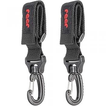 Ganchos para cochecito Clip&Go - Soporte universal para bolsas y accesorios, color negro