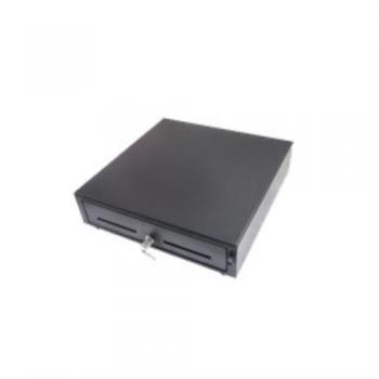 Cajón portamonedas manual Premier M41 HQ-B negro 41x41 cm, 5 billeteros, 8 monederos, 2 ranuras frontales, apertura botón