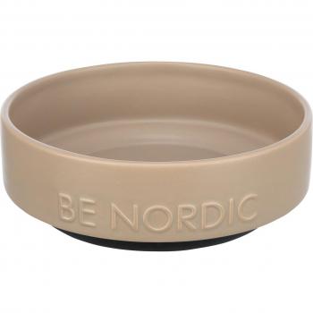 Comedero Be Nordic de Cerámica y Caucho 0.5 L, Taupe