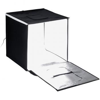 Fotodiox Pro LED 16x16 Studio-in-a-Box for Table Top Photography - Includes light tent; Integrated LED Lights; carrying case and four backdrops