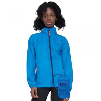 Mac in a Sac Origin 2 Adult Ocean Blue Jacket - Unisex Packable Waterproof Jacket - Size: XXL