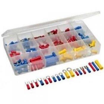 Conjunto de Conectores InLine® 43054E, 200 Piezas, Colores Azul, Rojo y Amarillo