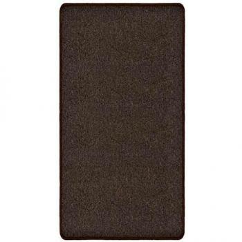 vidaXL Alfombra de Nudo 80x150cm Marrón Felpudo Decoración para Hogar Casa
