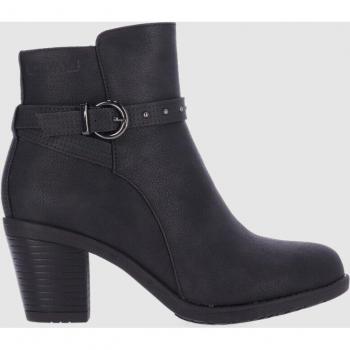 Botines Chika10 Kurazo 33 para Mujer en Color Negro con Cierre de Cremallera y Puntera Redonda