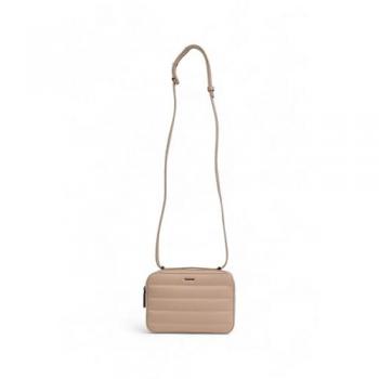 Calvin Klein Line Quilt Camera Bag - Women's Crossbody Handbag in Beige