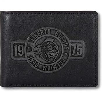 Liberto Cartera Piel Hombre. Cartera Hombre. Cartera para Hombre. Billetero Hombre. Tarjetero Tarjetas de Credito. Monedero. 580975-01. 1x11x8.7 cm Color Negro