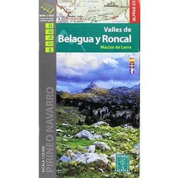 Valles de Belagua y Roncal. Macizo de Larra. 1:25.000. Mapa excursionista. Editorial Alpina. - Vv.aa.