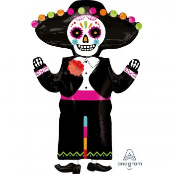 amscan - Globo, diseño del Día de los Muertos