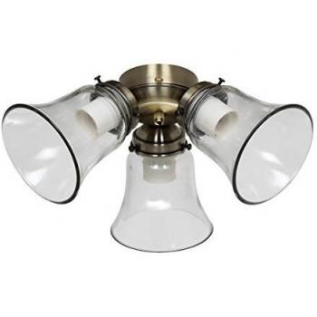 Hunter – Kit Luminaria pour Ventilateur de Plafond Hunter Classic Original, 1886, Salinas, Sevilla II, Savoy, Carrera versión Ma